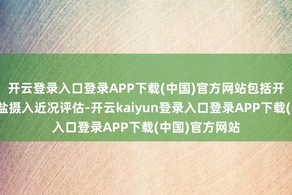 开云登录入口登录APP下载(中国)官方网站包括开展全市住户油盐摄入近况评估-开云kaiyun登录入口登录APP下载(中国)官方网站