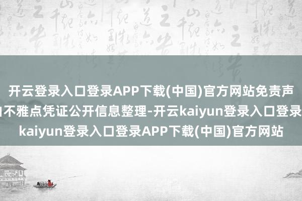开云登录入口登录APP下载(中国)官方网站免责声明：本文骨子与数据由不雅点凭证公开信息整理-开云kaiyun登录入口登录APP下载(中国)官方网站