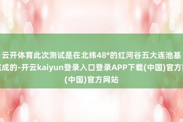 云开体育此次测试是在北纬48°的红河谷五大连池基地完成的-开云kaiyun登录入口登录APP下载(中国)官方网站