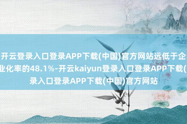 开云登录入口登录APP下载(中国)官方网站远低于企业发明专利产业化率的48.1%-开云kaiyun登录入口登录APP下载(中国)官方网站