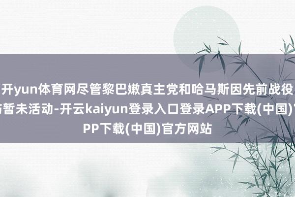 开yun体育网尽管黎巴嫩真主党和哈马斯因先前战役元气大伤暂未活动-开云kaiyun登录入口登录APP下载(中国)官方网站