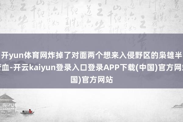开yun体育网炸掉了对面两个想来入侵野区的枭雄半管血-开云kaiyun登录入口登录APP下载(中国)官方网站